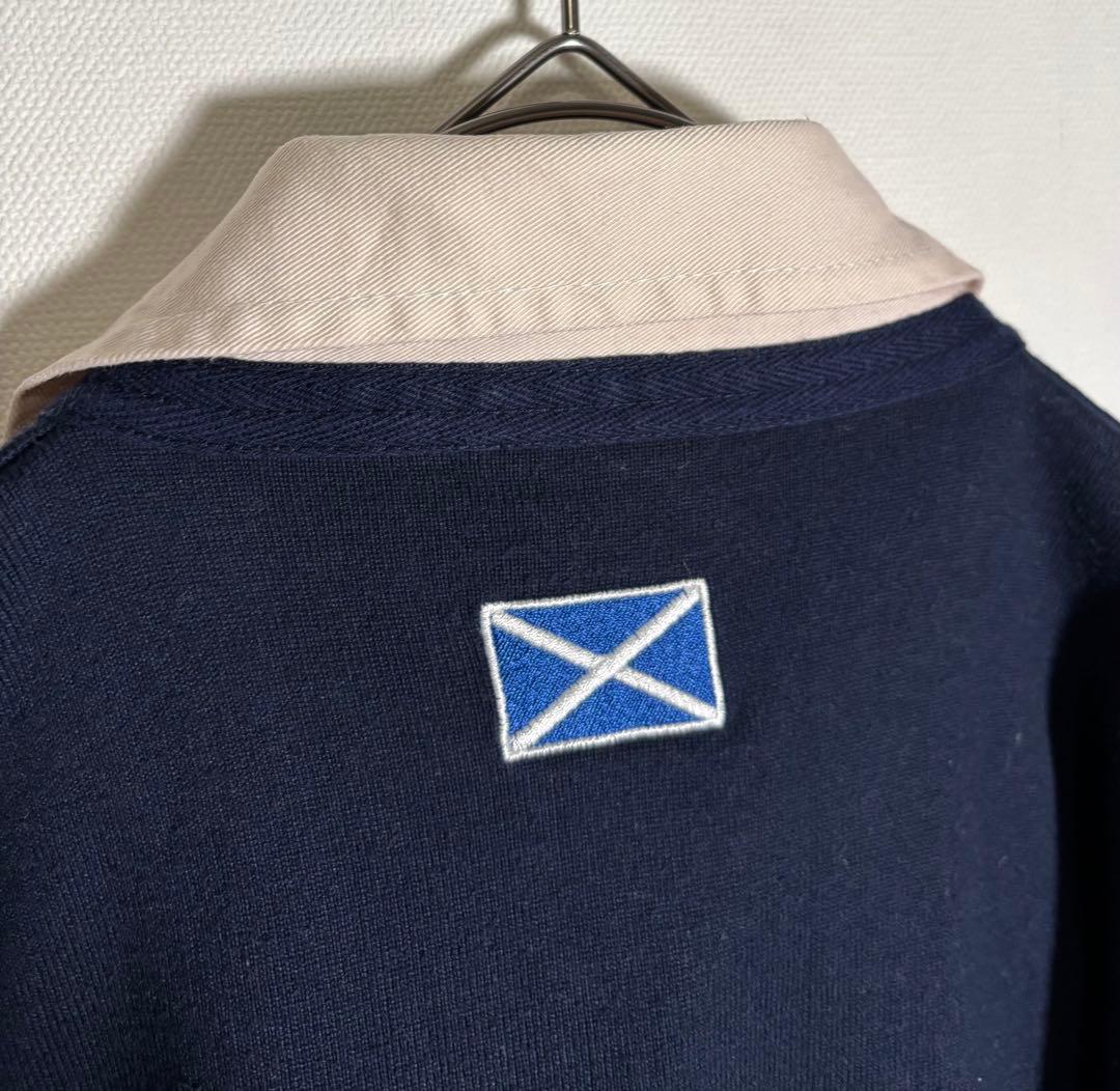 Canterbury　刺繍ロゴ　プリント　スコットランド代表　ラガーシャツ