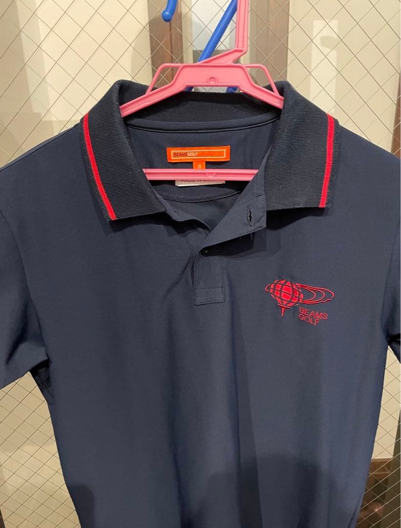 美品！BEAMS GOLF ポロシャツ　ネイビー　Sサイズ