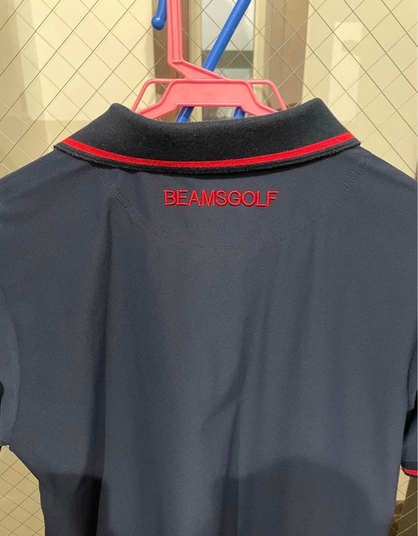 美品！BEAMS GOLF ポロシャツ　ネイビー　Sサイズ