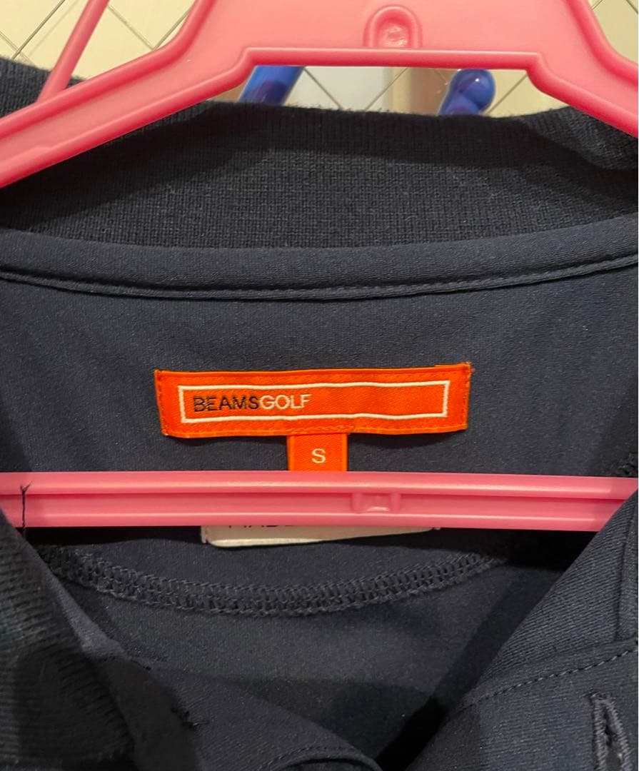 美品！BEAMS GOLF ポロシャツ　ネイビー　Sサイズ