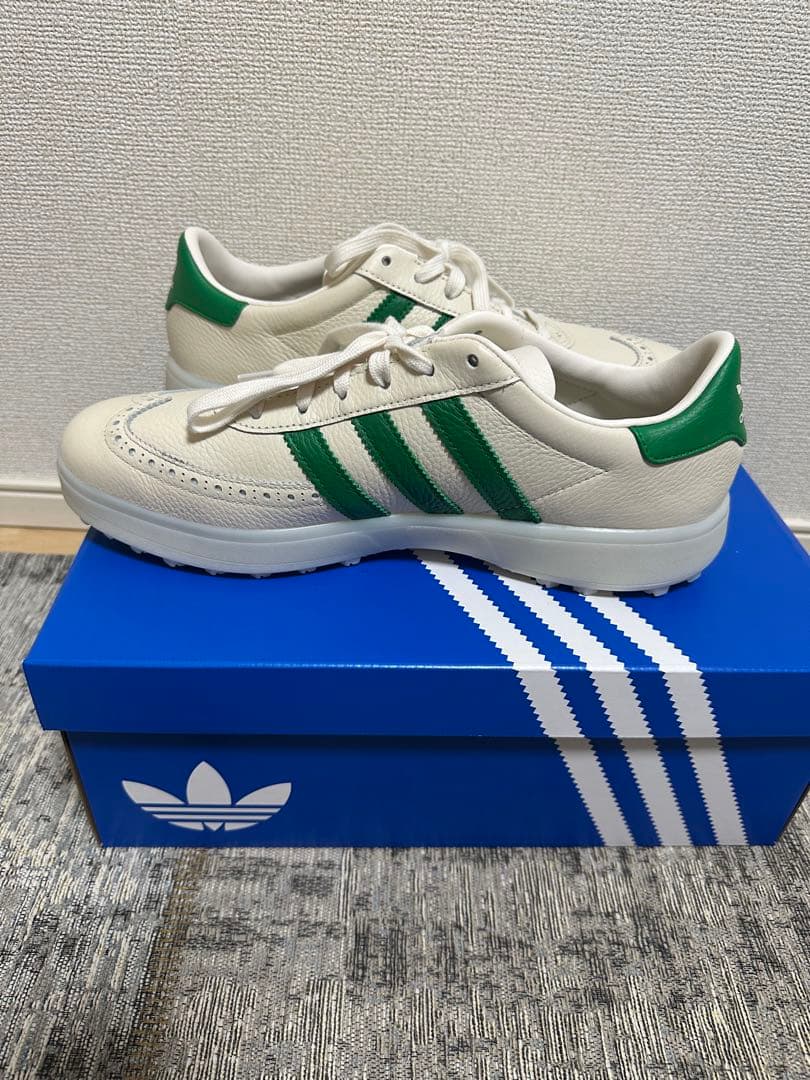 adidas ゴルフシューズ　ホワイト/グリーン