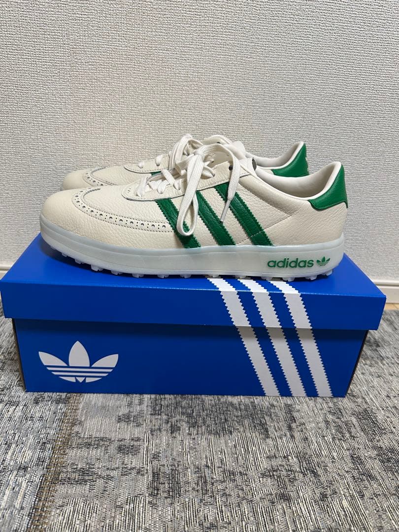 adidas ゴルフシューズ　ホワイト/グリーン