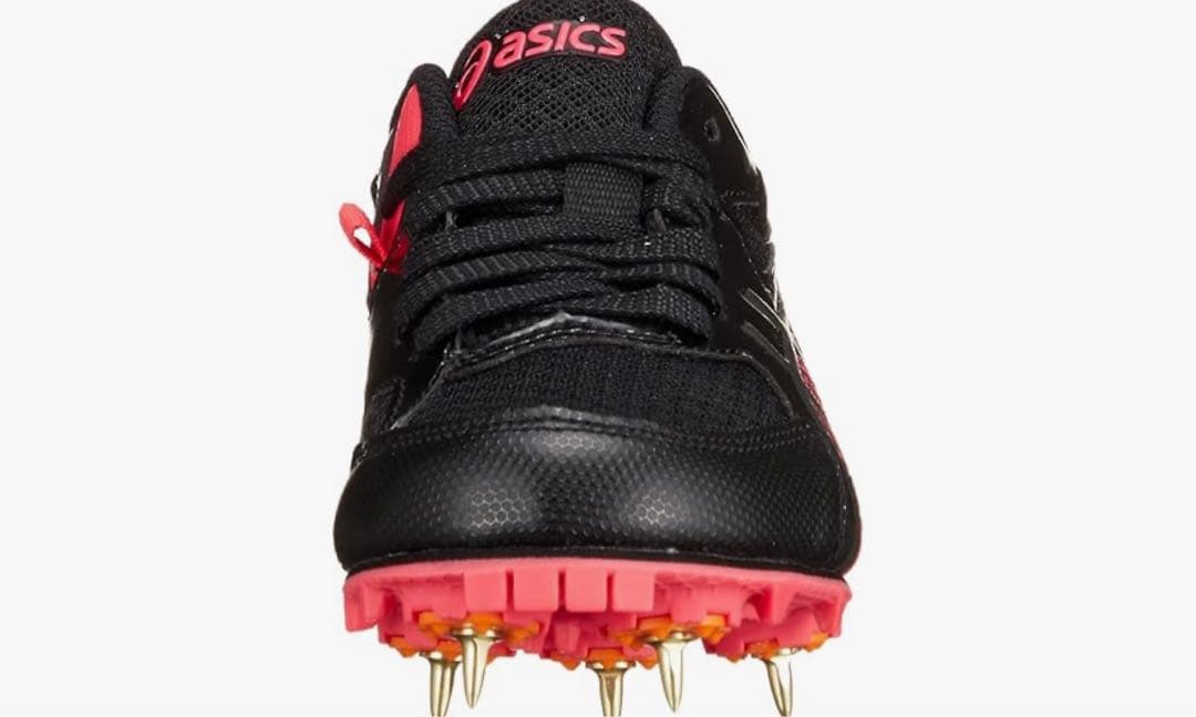 ASICS 陸上競技用スパイクシューズ 黒/ピンク
