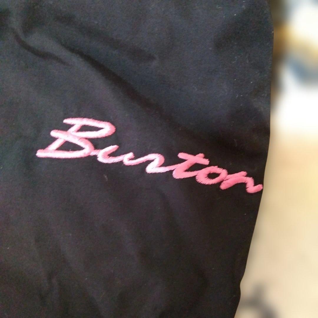 BURTON スノーボードウェア M-Lサイズ 黒　サスペンダー付き　女性向け