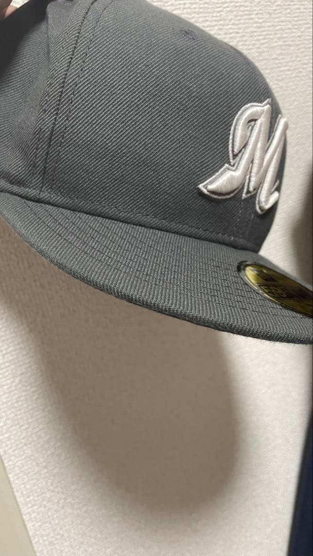 New era 千葉ロッテマリーンズ　7 7/8 グレー