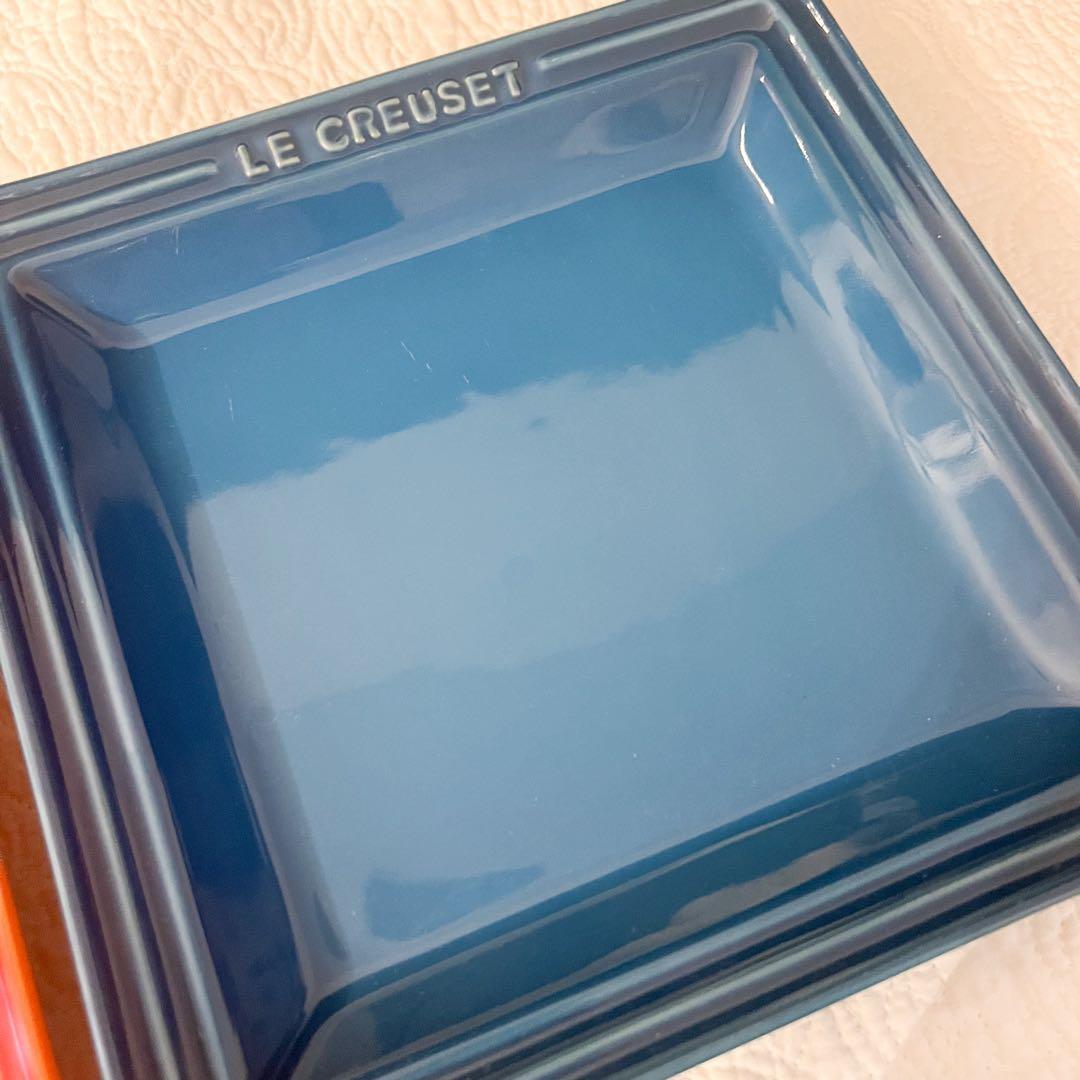 ⑨LE CREUSET スクエアプレートボウル 食器セット 4点 ルクルーゼ 皿