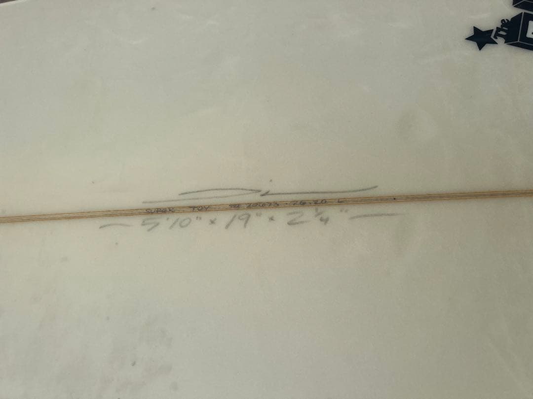 5'10サーフボード　19\"×2 4/1\" Toy
