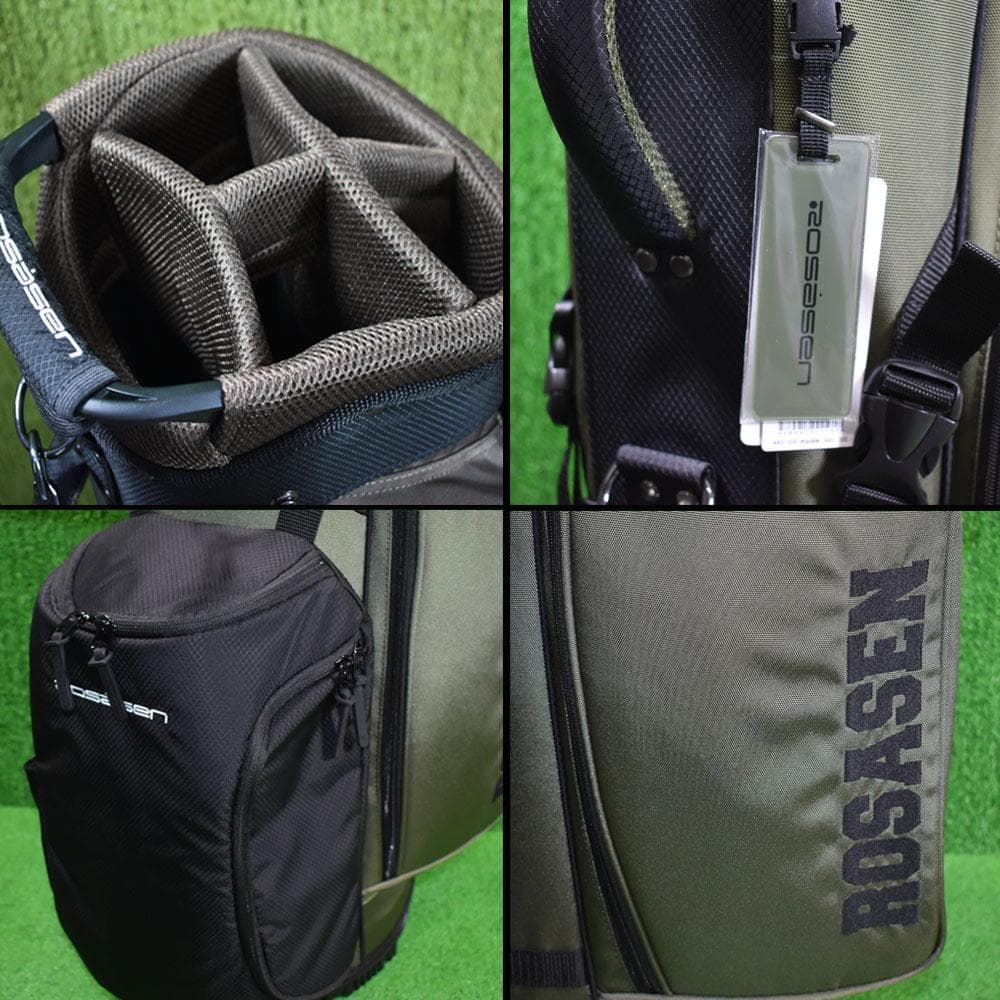 Rosasen/ロサーセン/ゴルフ キャディバッグ【カーキ】新品！