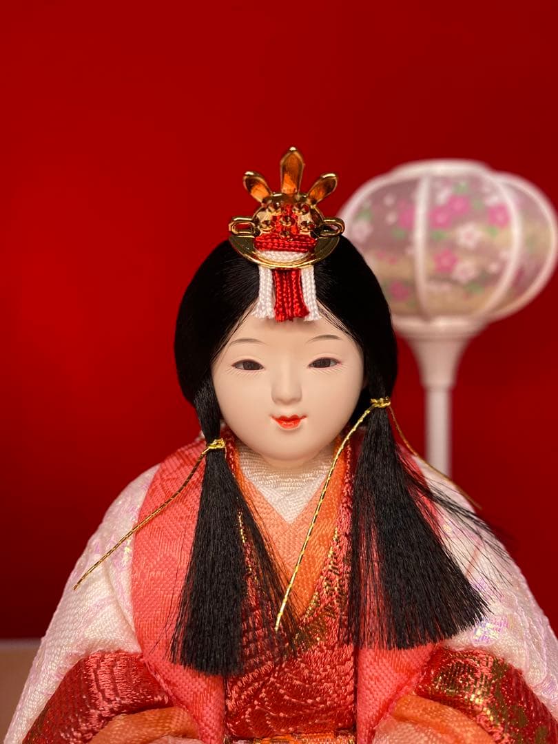東京久月　木目込み人形　ほのか立ち親王飾り・杉田明十志　原作・木目込み　新井久夫