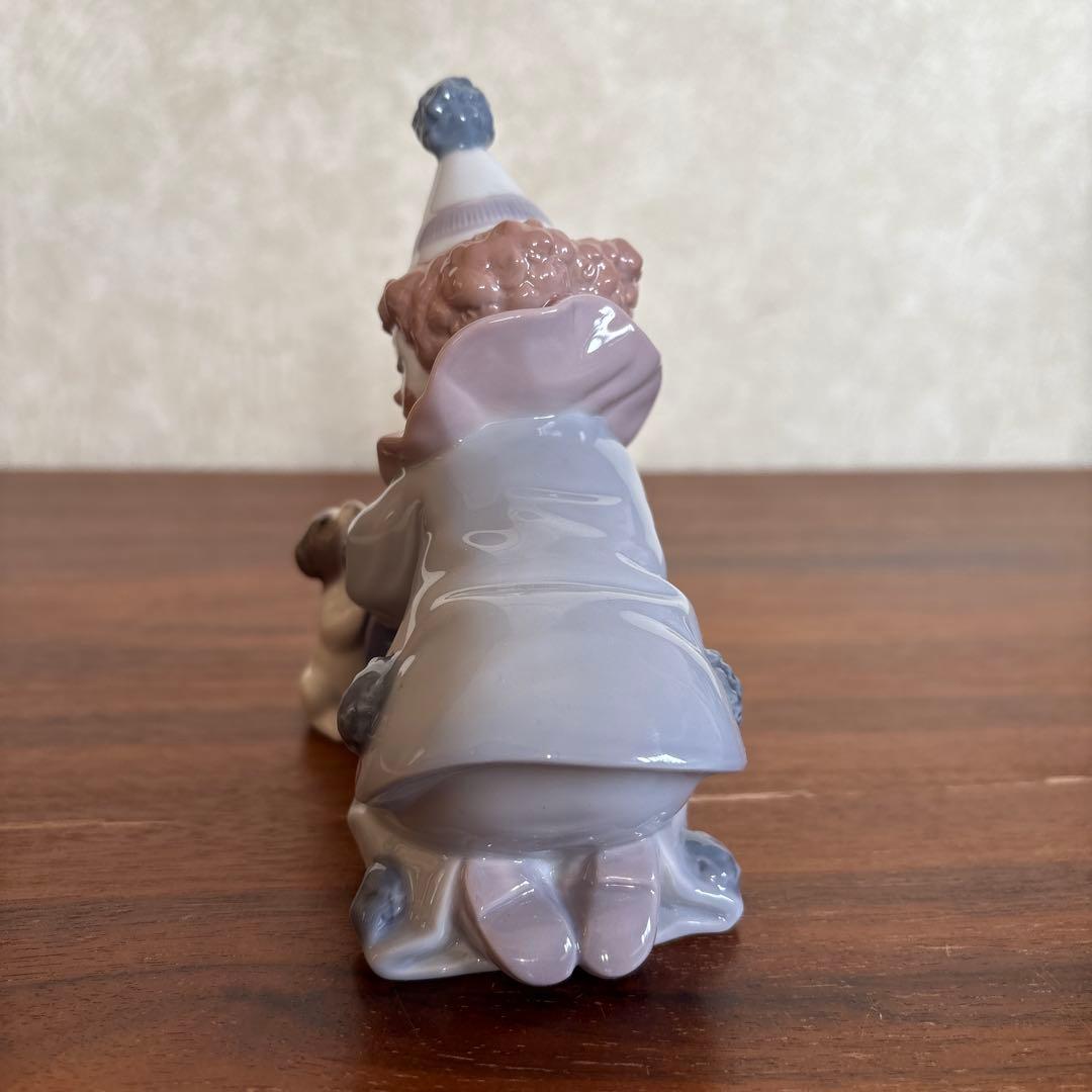 リヤドロ　陶磁器　ピエロと仔犬の置物２個セット 破損なし