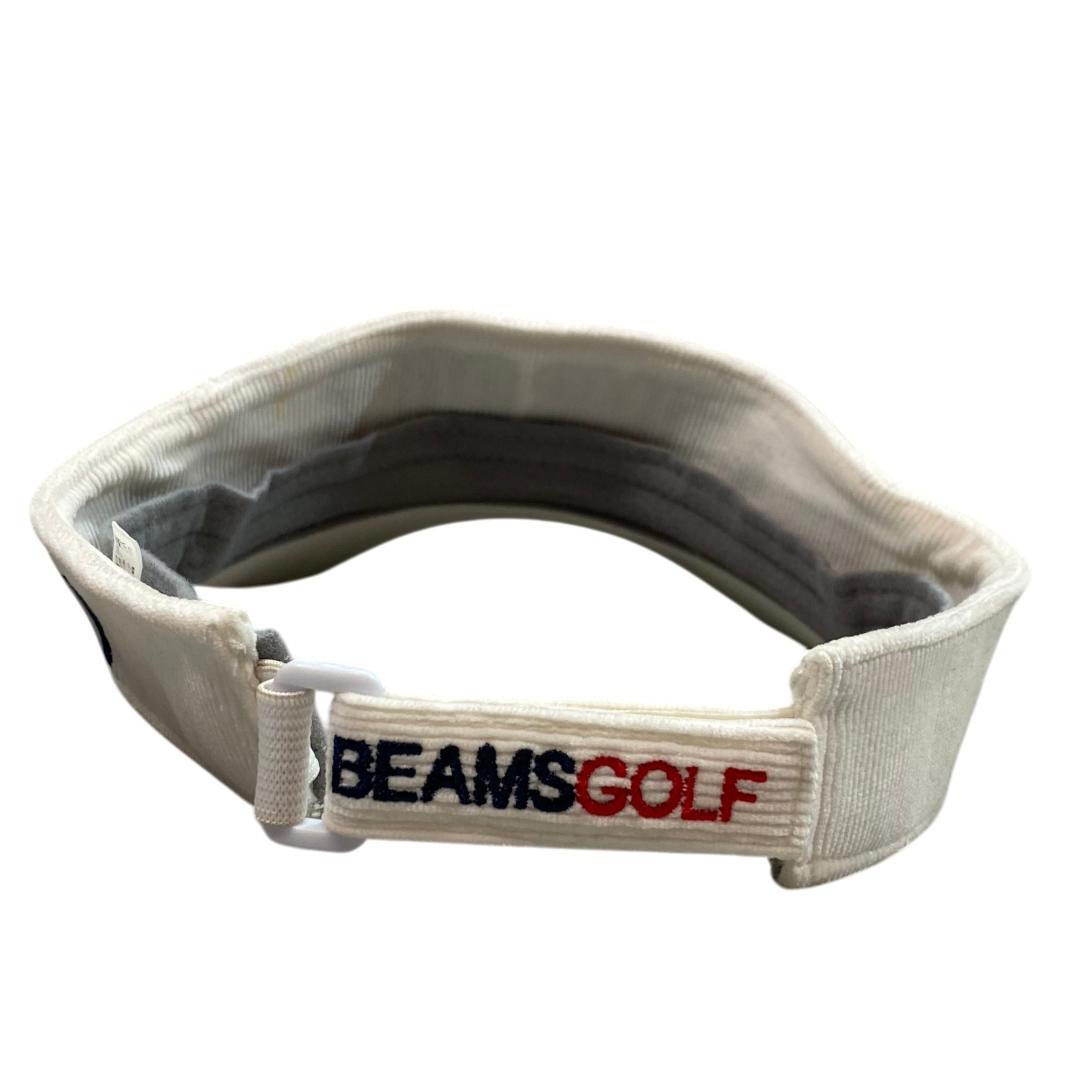 BEAMS GOLF ビームス ゴルフ コーデュロイ サンバイザー ホワイト