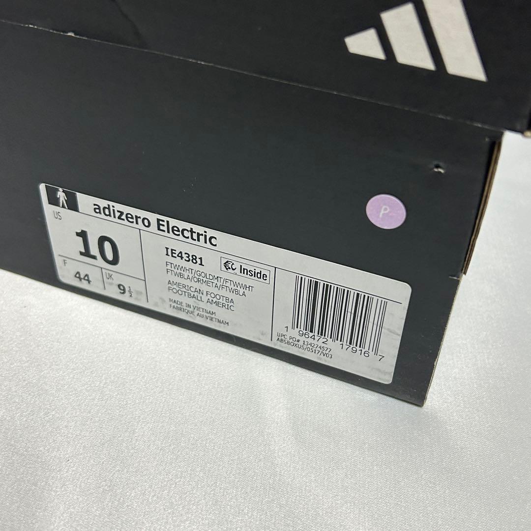 Adizero Electric Cleats WHT/GLD　28.0㎝　P