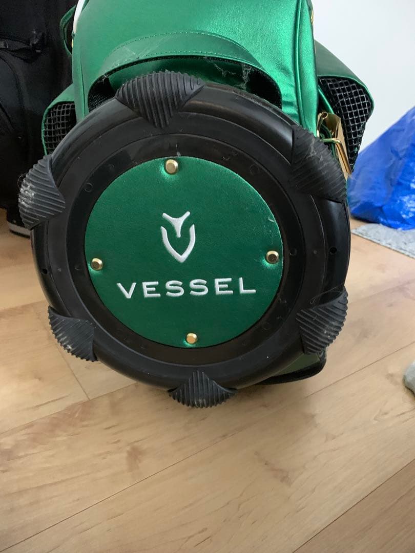 VESSEL ゴルフバッグ グリーン/ホワイト