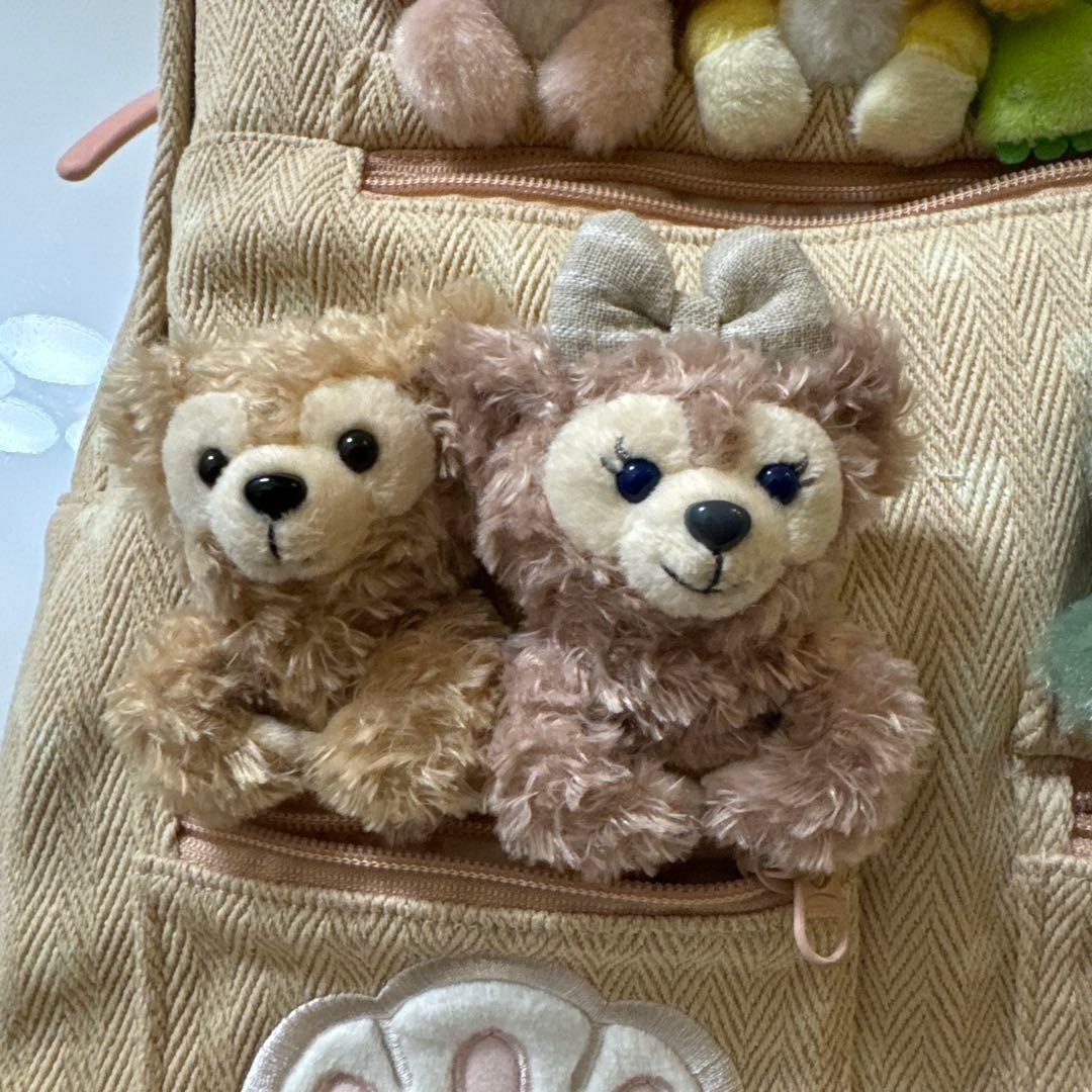 上海ディズニー限定 超美品 希少 ダッフィーアンドフレンズ 7人 リュックサック