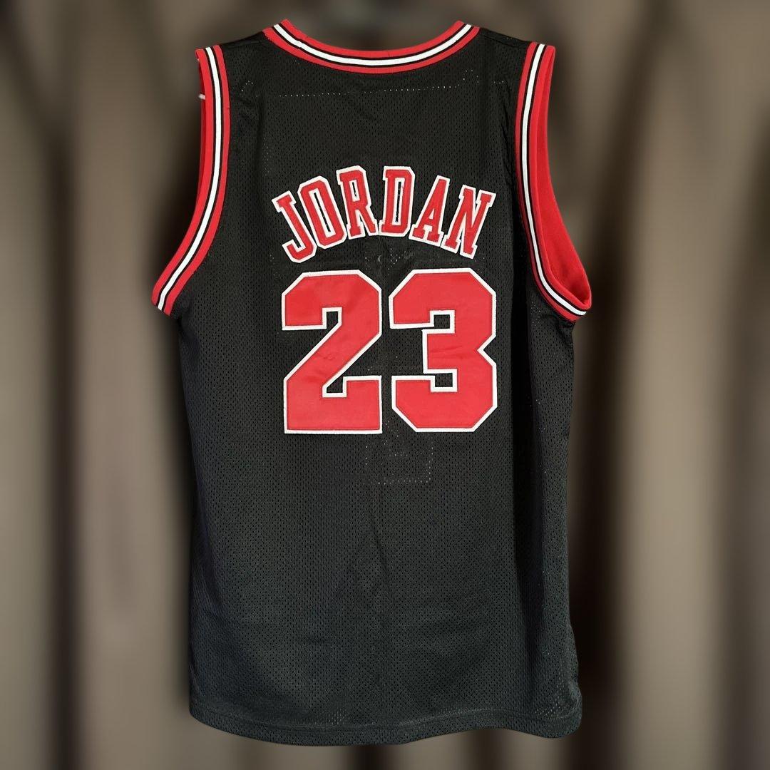 美品‼️BULLS JORDAN NBAゲームシャツ Mitchell&Ness