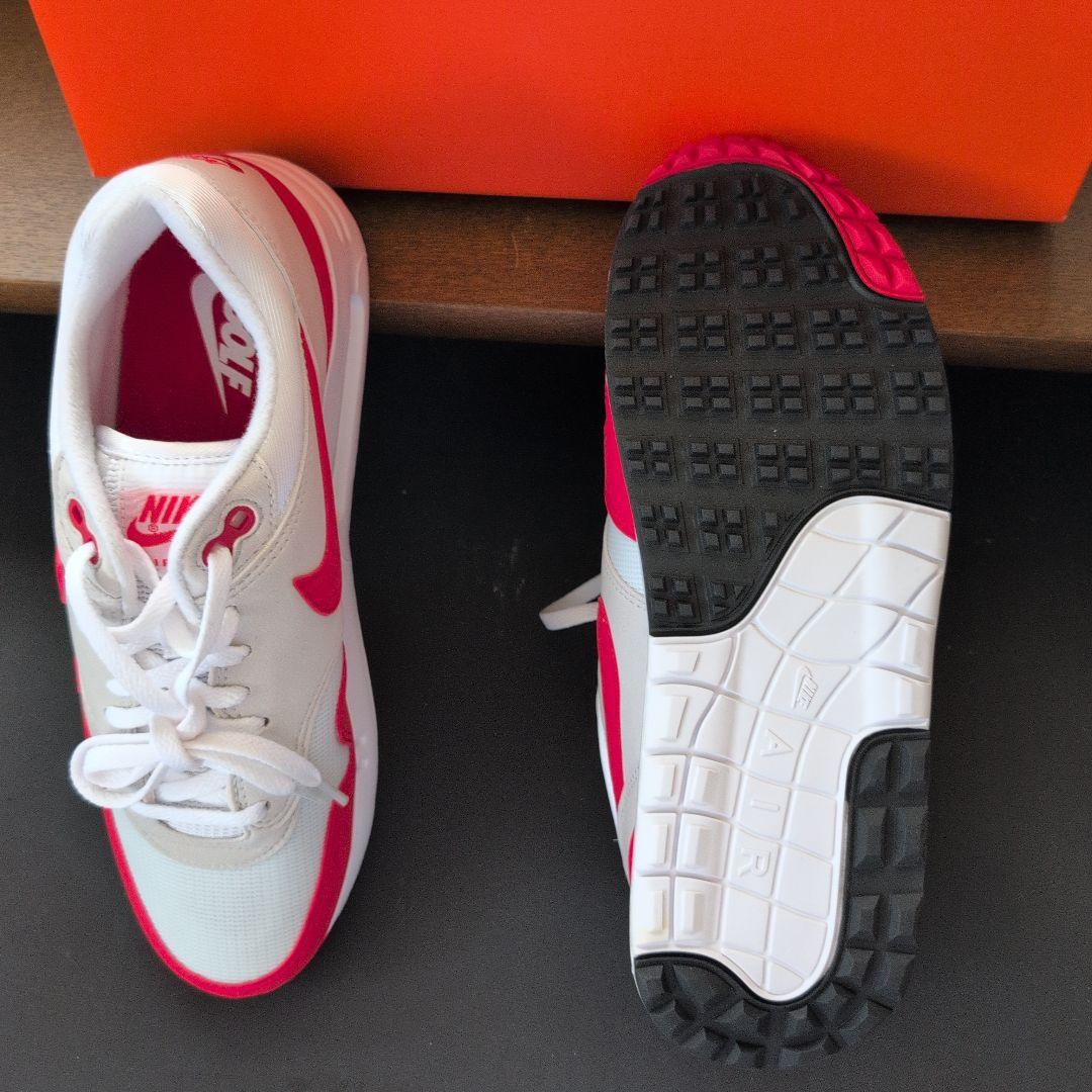 97 Nike エアマックス1 86OG ホワイト/レッド　シューズ