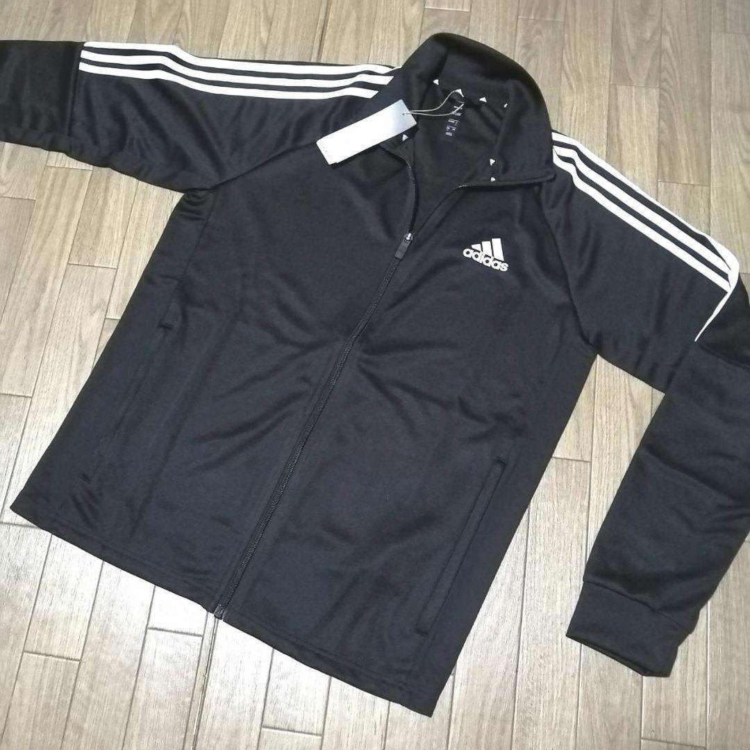 【残りわずか】新品　adidas メンズ3Lサイズ ジャージ上下セット 黒