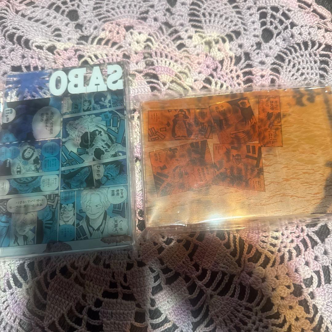 ONE PIECE エース　サボ　アクリルブロック