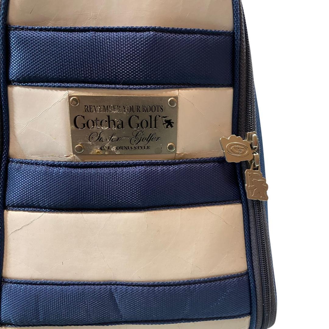 ガッチャゴルフ GOTCHA GOLF キャディバッグ ホワイト ネイビー