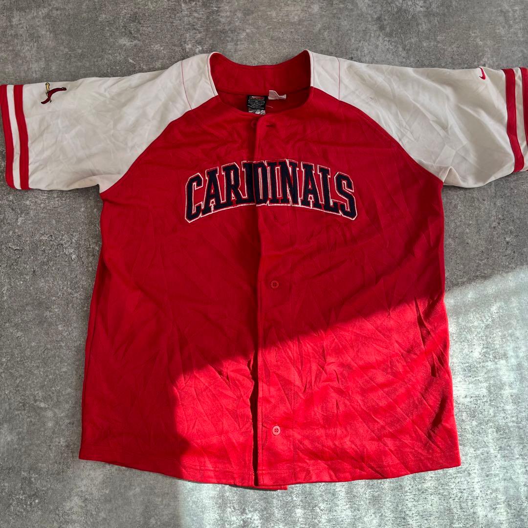 90s MLB NIKE カージナルス 刺繍ロゴ ユニフォーム　ユートバー