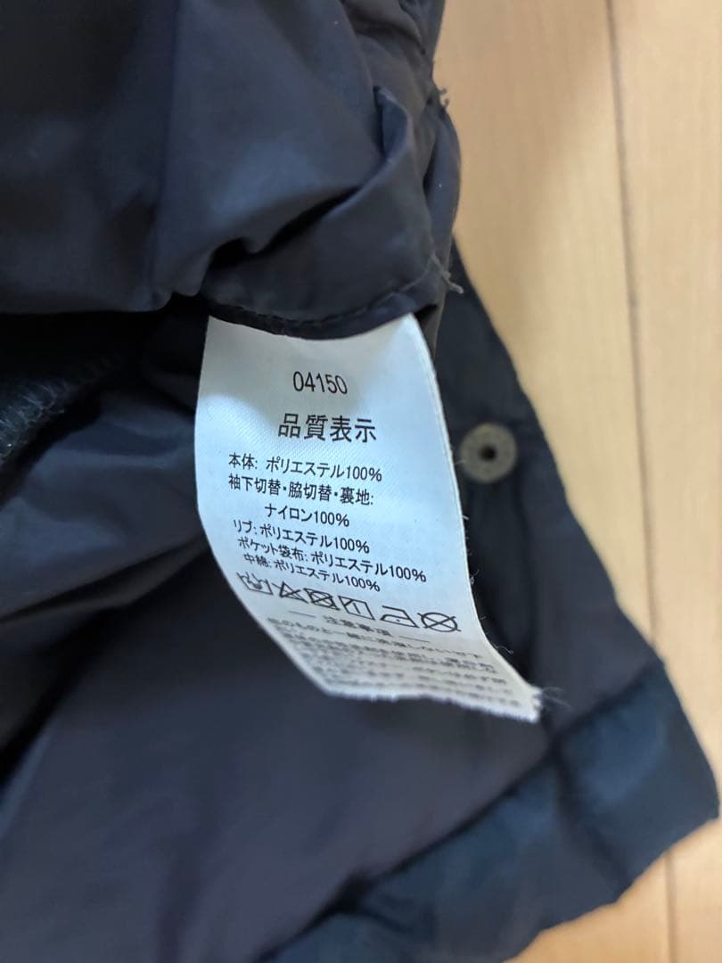 ATHLETA フード付き ブラックベンチコート M