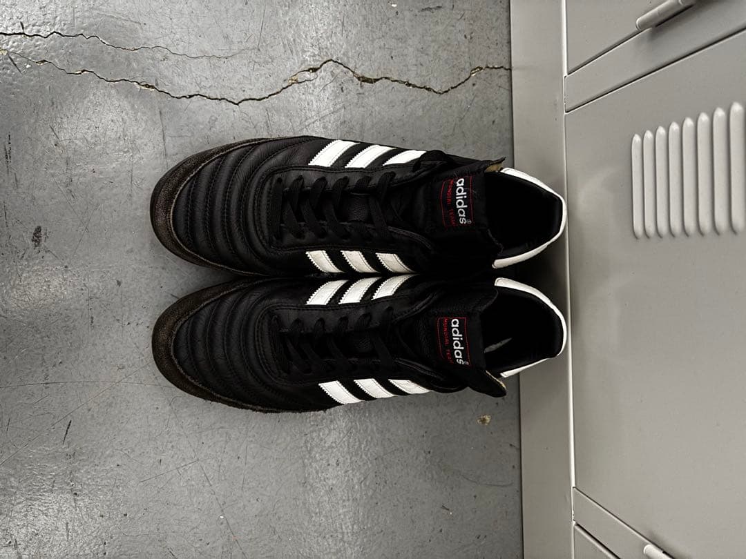 【美品】adidas Mundial Team 黒白 シューズ 27.5cm
