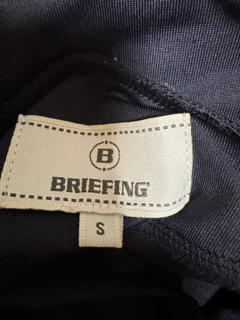 BRIEFING レディース ゴルフシャツ S ネイビー/ホワイト