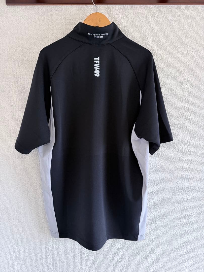 TFW49 HALF ZIP S/S MOCK NECK サイズL