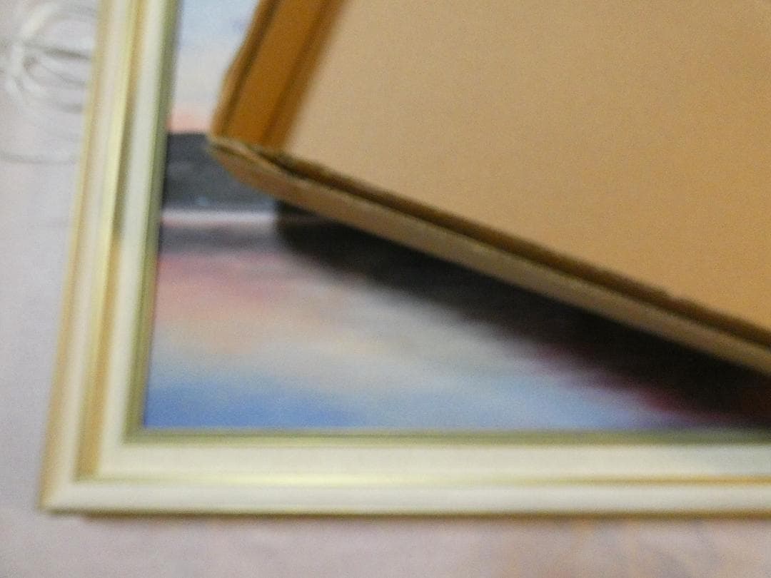 ポメポメ様　大型絵画 風景　東山魁夷「赤富士」 サイン 額装済み 肉筆手描き