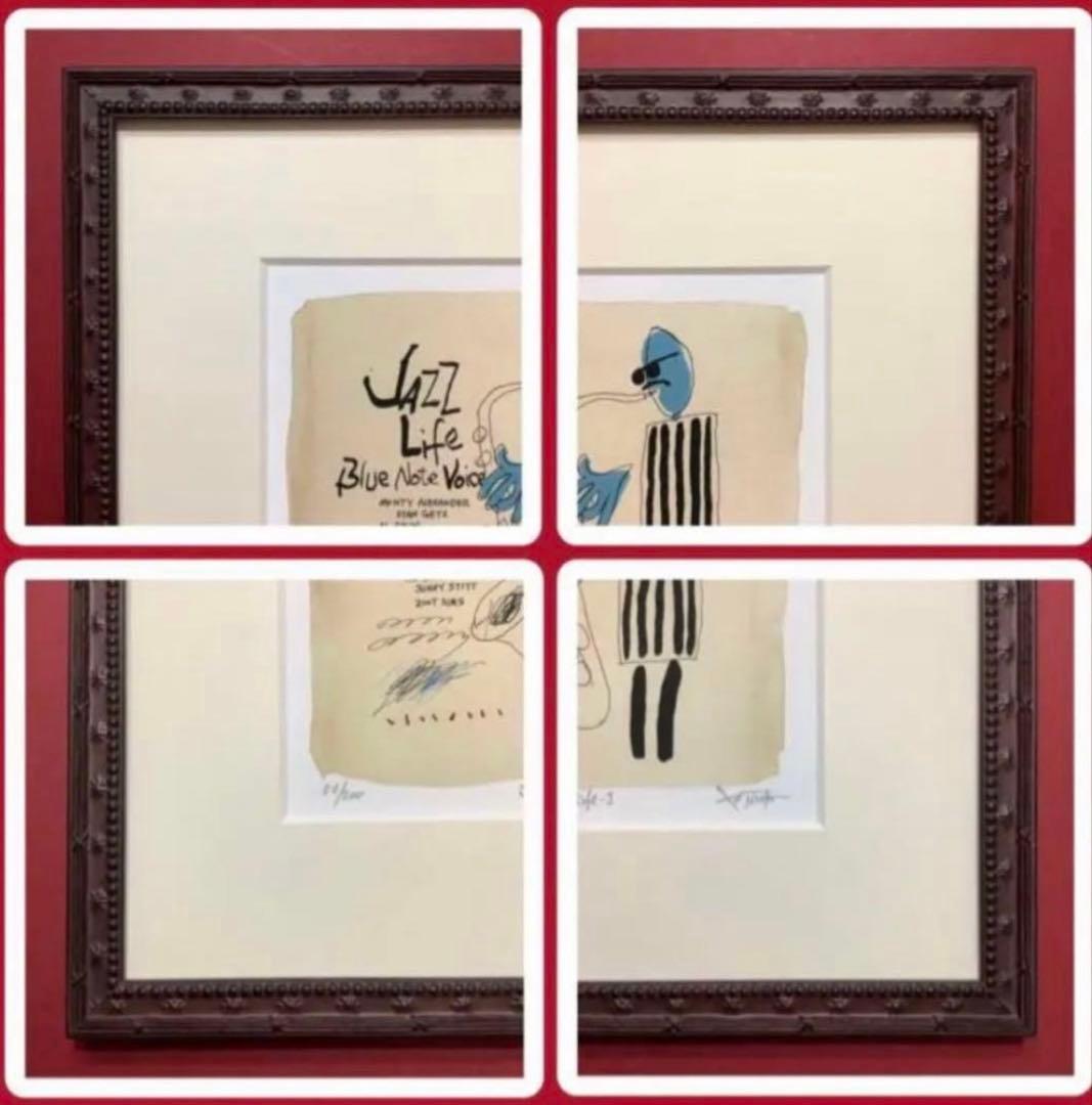 絵画・額縁・版画・津田耕・JAZZLife -Ⅰ・お洒落・美術品・インテリア