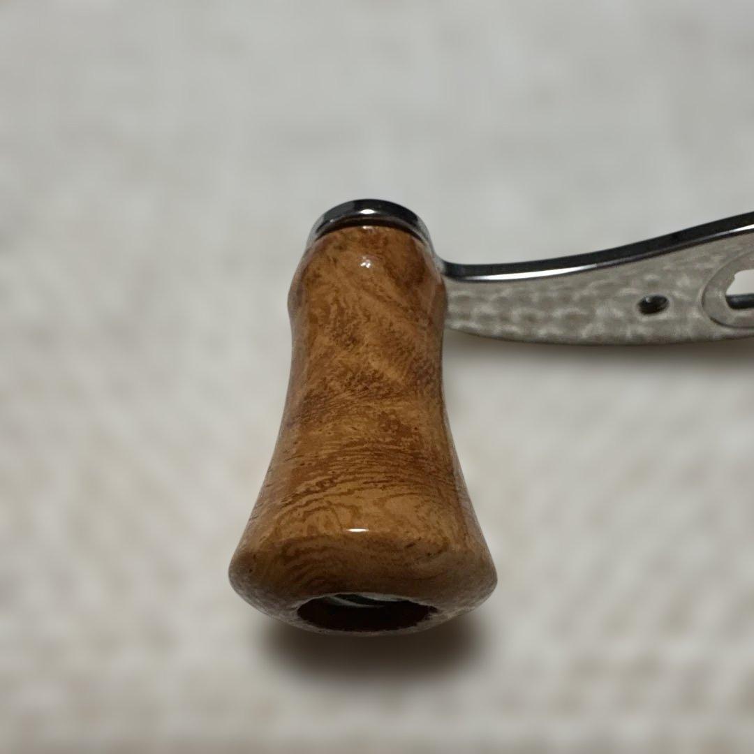 ハンドメイドウッドハンドルノブ　ハネダクラフト　アブ2500c 花梨瘤　No.B