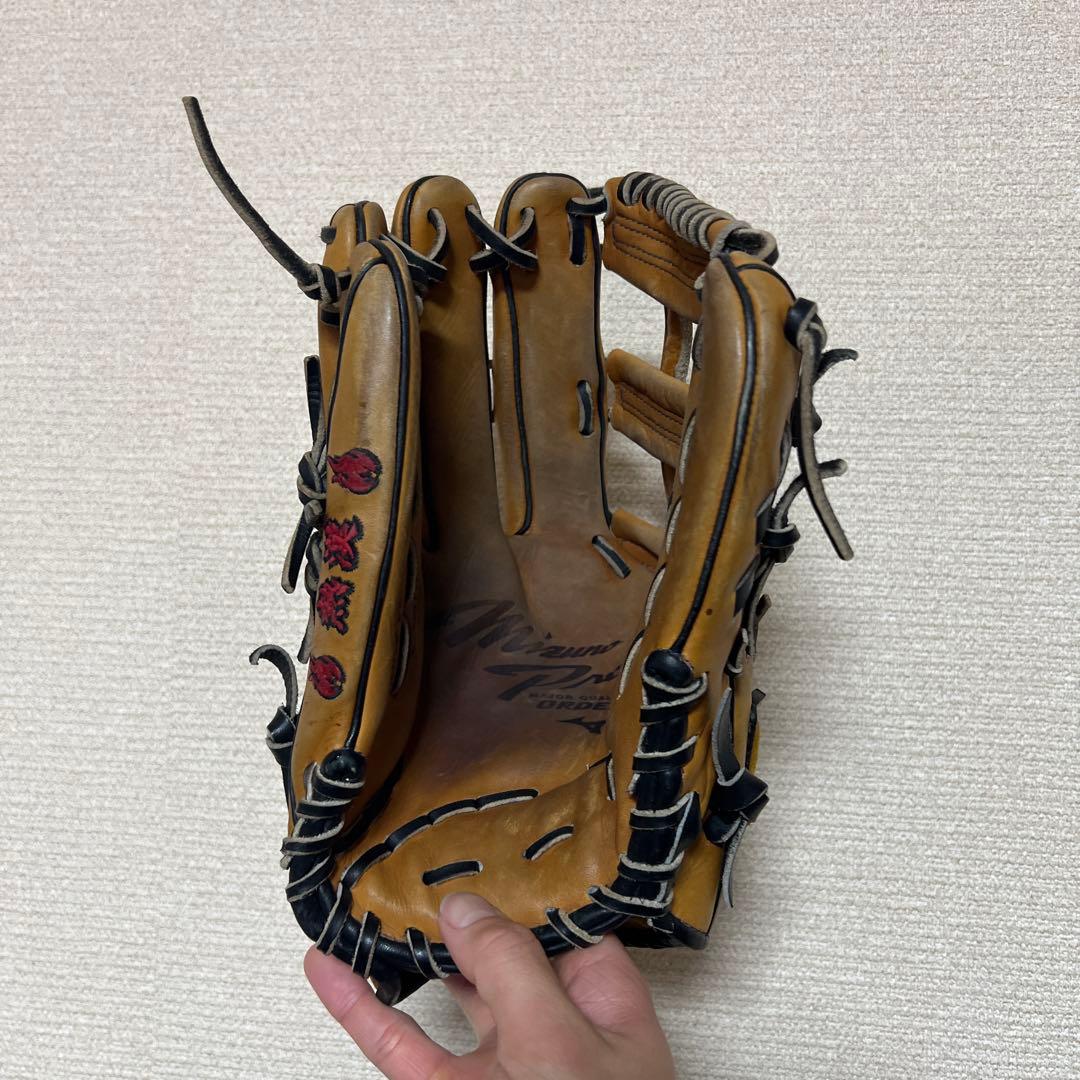 ミズノプロ　軟式オーダー野球グローブ 左投げ　外野手用　USAコルク