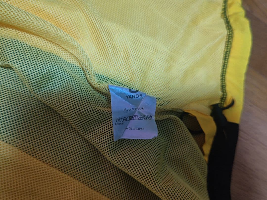 8YARDS ベスト 黒/黄色 ハチヤーズ サイズL 美品