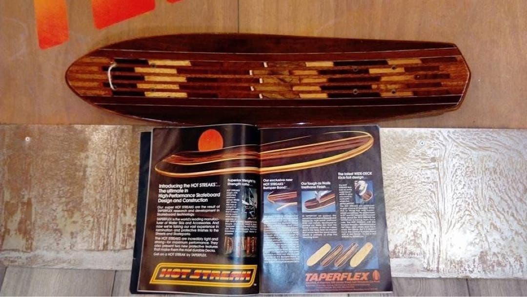 70'sビンテージスケートボードデッキ　TAPERFLEX