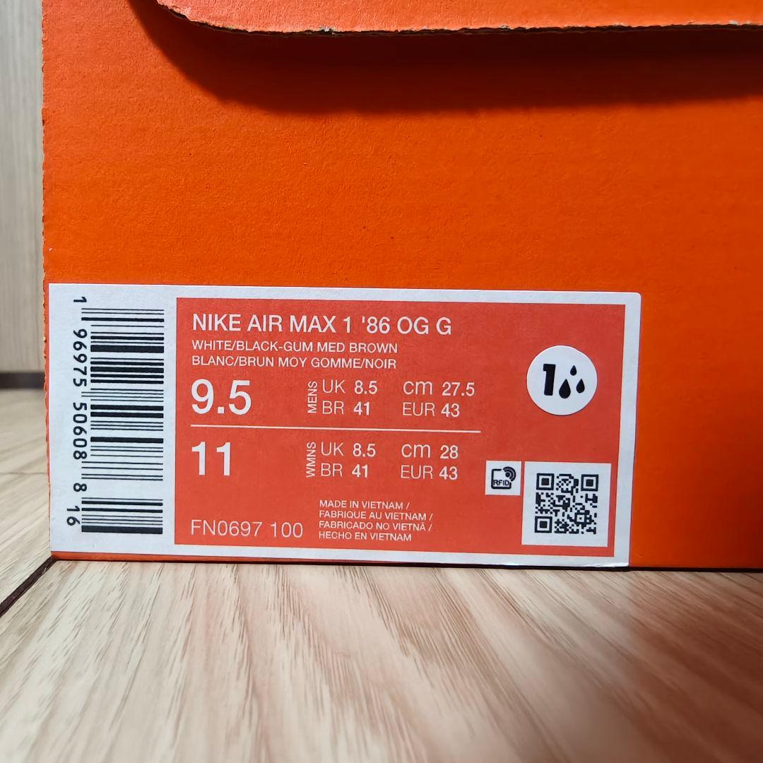 NIKE AIR MAX 1 86 OG G 27.5cm 新品 エアマックス