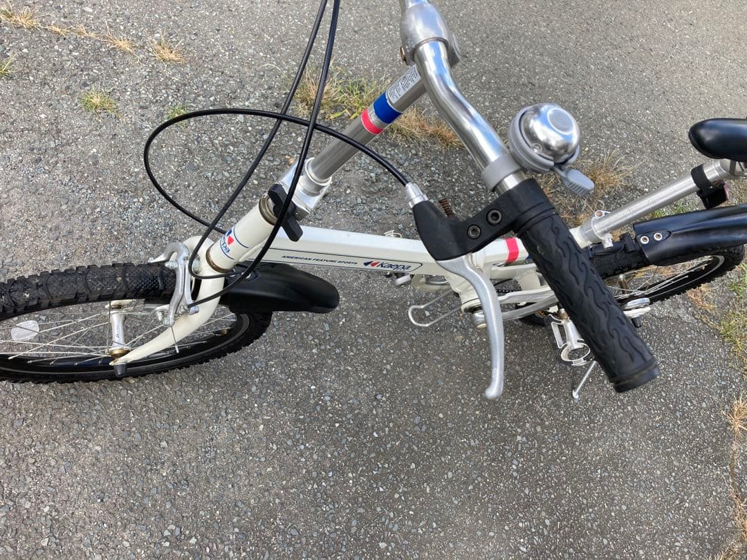 おまけ付き 送料込み Kappa 折りたたみ自転車 6段変速 ホワイト