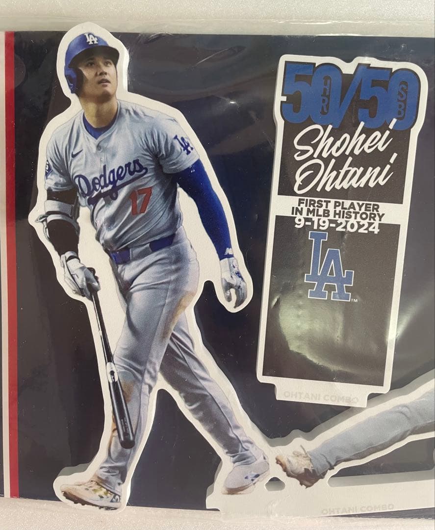 【大谷翔平】海外限定 50/50記念 プレーヤーディスプレイスタンド ドジャース