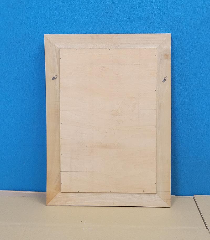 【縁起物】高級 開店 額　大入（赤文字・白木）　JOA-291