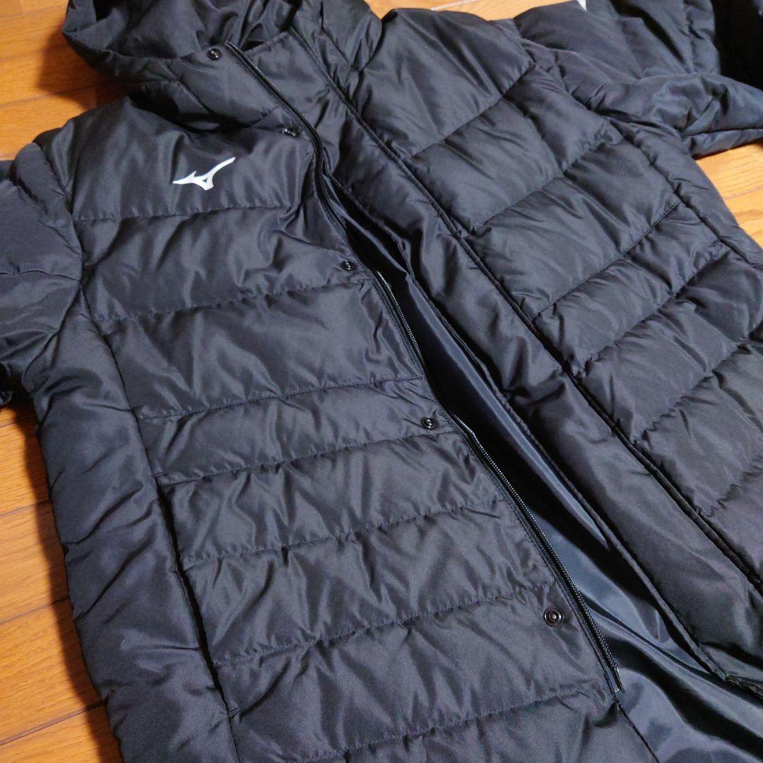 MIZUNO//ベンチコートМサイズ 中綿 ダウン ロング 黒