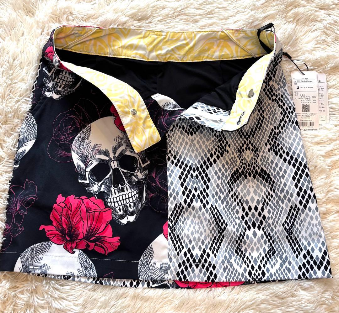 【新品タグ付】ラウドマウス Loudmouth スカル 薔薇 ゴルフウェアセット
