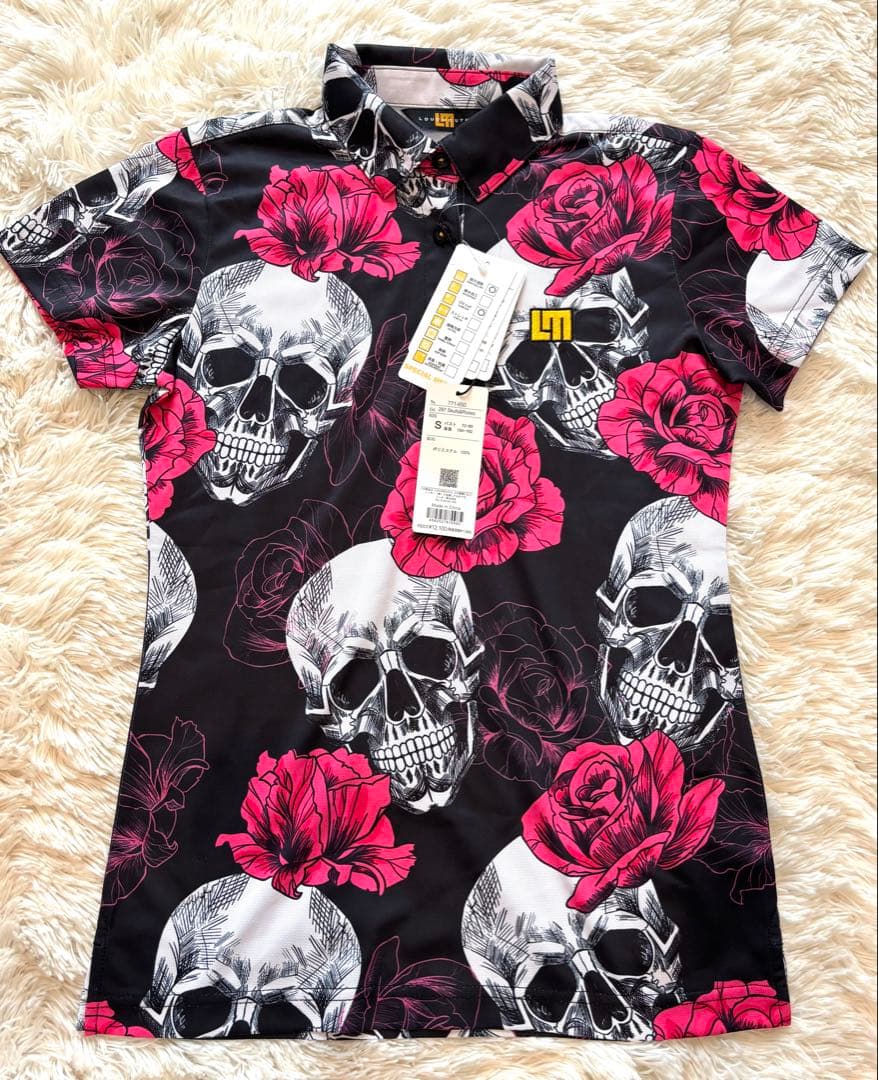 【新品タグ付】ラウドマウス Loudmouth スカル 薔薇 ゴルフウェアセット