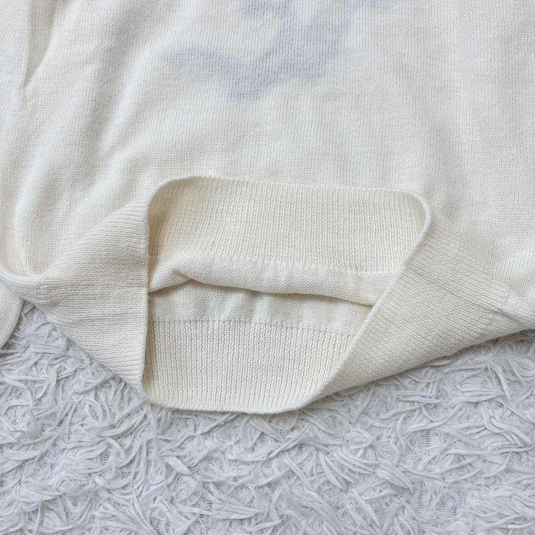 パーリーゲイツ ゴルフ ニャロメバックプリントニット ウールセーター ロゴ刺繍