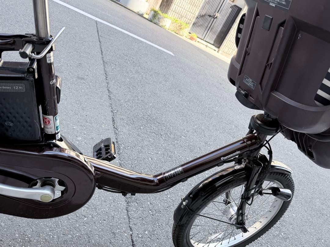 大阪府　子供乗せ　パナソニック　3人　電動アシスト自転車　チャイルドシート付き