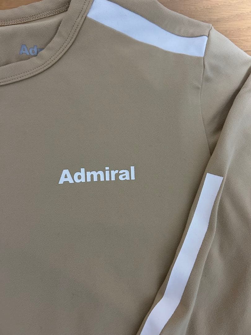 Admiral 長袖Tシャツ ベージュ　Mサイズ