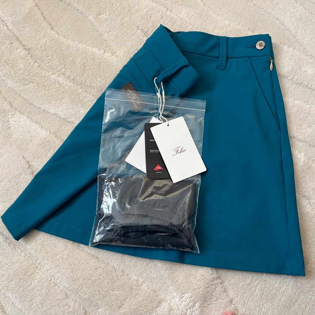 新品★55,000円 BRIEFING&Felisi ゴルフセットアップ 青緑S