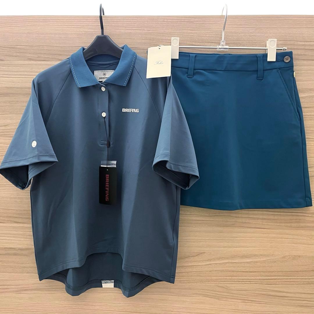 新品★55,000円 BRIEFING&Felisi ゴルフセットアップ 青緑S