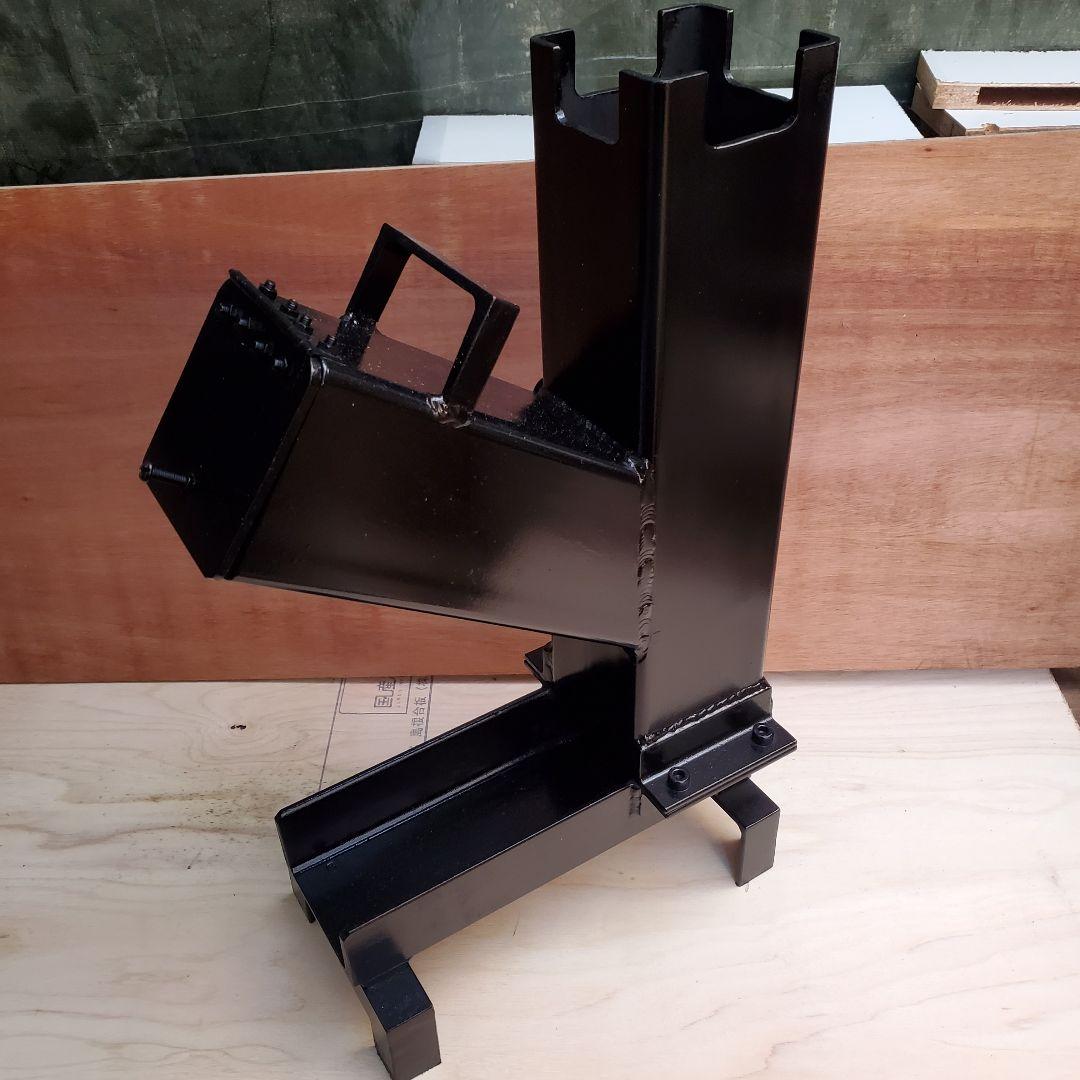 ハンドメイド 壊れない ロケットストーブ 焚き火台 角パイプ 100mm