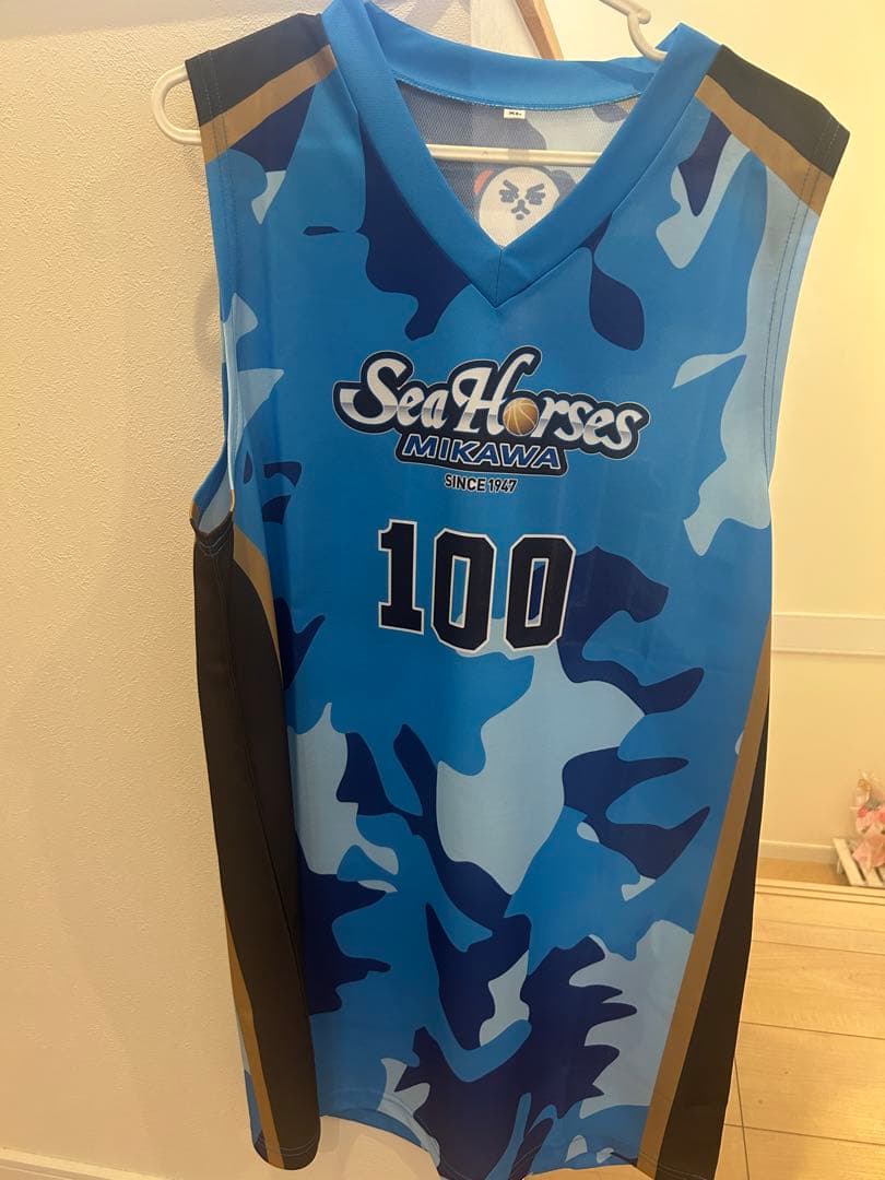 SeaHorses Mikawa バスケットボールユニフォーム 100