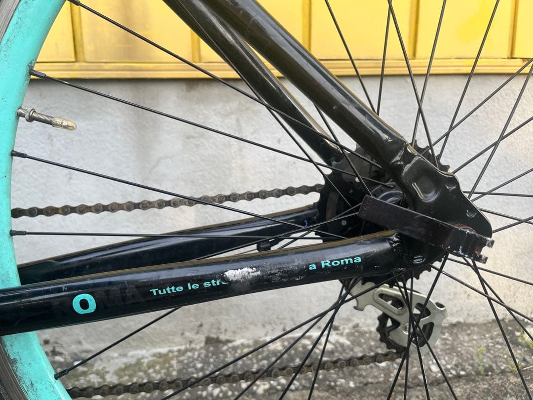 【けんいちせ】Bianchi ROMA 4 クロスバイク ブラック アルミ