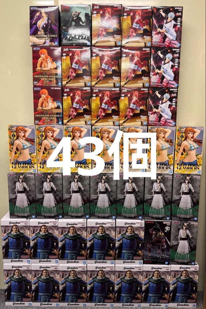 キングダム BLEACH ワンピース 銀魂 フィギュア まとめ売り 43個